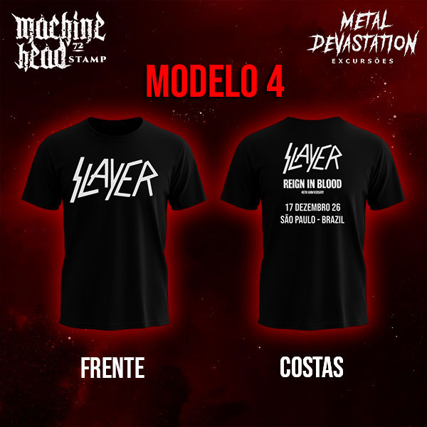 Camiseta Slayer Reign In Blood Tour 2026