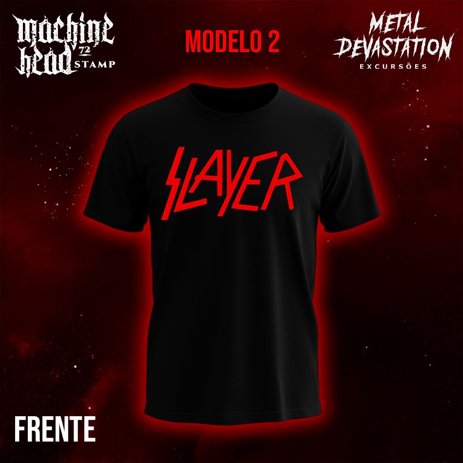 Camiseta Slayer Tour 2026 Modelo 2